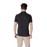 Replay Black Cotton Polo Shirt
